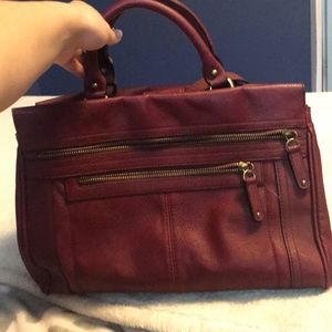 Burgundy bag